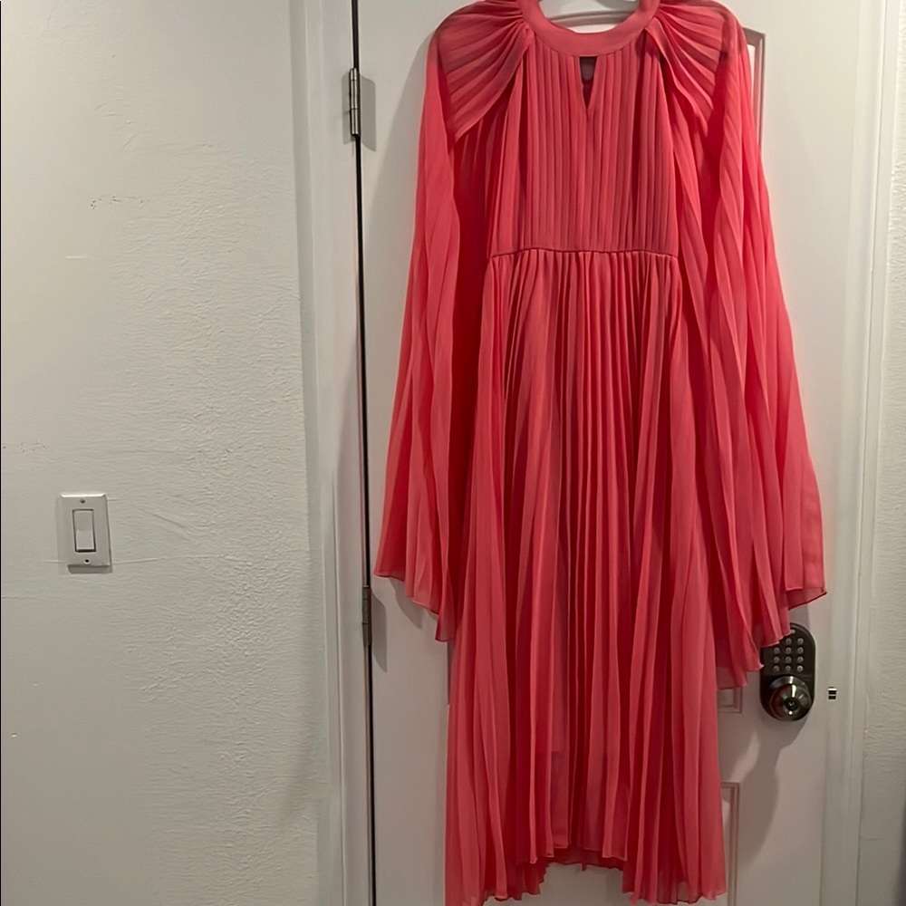 Pink Pleated Dress